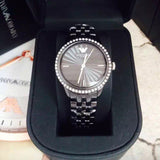  Shop Authentic Emporio Armani Crystal Ceramica Black Dial Black Steel Strap Watch For Women - AR1478 - Luxxuri