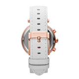  Shop Authentic Michael Kors Parker White Diamonds Dial White Leather Strap Watch for Women - MK2281 - Luxxuri