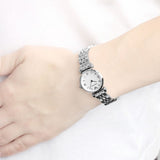  Shop Authentic Emporio Armani Gianni T Bar Mother of Pearl Dial Silver Steel Strap Watch For Women - AR1688 - Luxxuri