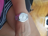  Shop Authentic Michael Kors Slim Runway Silver Dial Silver Stainless Steel Strap Watch for Women - MK3178 - Luxxuri