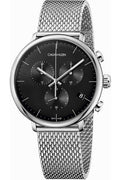  Shop Authentic Calvin Klein High Noon Chronograph Black Dial Silver Mesh Bracelet Watch for Men - K8M27121 - Luxxuri