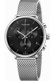  Shop Authentic Calvin Klein High Noon Chronograph Black Dial Silver Mesh Bracelet Watch for Men - K8M27121 - Luxxuri