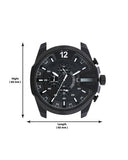 Shop Authentic Diesel Mega Chief Chronograph Black Steel Strap Watch For Men - DZ4283 - Luxxuri