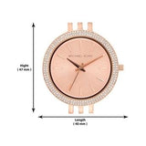  Shop Authentic Michael Kors Darci Rose Gold Dial with Diamonds Rose Gold Stainless Steel Strap Watch for Women - MK3192 - Luxxuri