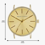  Shop Authentic Armani Exchange Lola Analog Gold Dial Gold Mesh Strap Watch For Women - AX5536 - Luxxuri