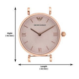  Shop Authentic Emporio Armani Classic Quartz Pink Dial Brown Leather Strap Watch For Women - AR1911 - Luxxuri