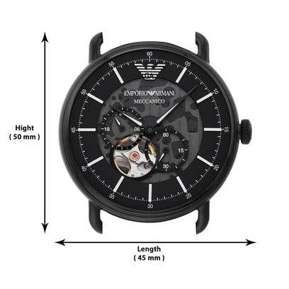  Shop Authentic Emporio Armani Aviator Chronograph Black Dial Black Leather Strap Watch For Men - AR60028 - Luxxuri