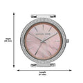 Michael Kors Darci Analog Pink Dial Silver Mesh Bracelet Watch For Women - MK4518