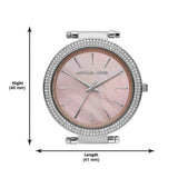  Shop Authentic Michael Kors Darci Analog Pink Dial Silver Mesh Bracelet Watch For Women - MK4518 - Luxxuri