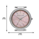  Shop Authentic Michael Kors Darci Analog Pink Dial Silver Mesh Bracelet Watch For Women - MK4518 - Luxxuri