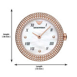  Shop Authentic Emporio Armani Rosa Quartz Mother Of Pearl White Dial Black Leather Strap Watch For Women - AR11356 - Luxxuri