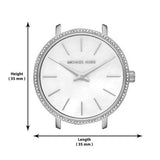  Shop Authentic Michael Kors Pyper Quartz Mother of Pearl White Dial Silver Mesh Strap Watch For Women - MK4618 - Luxxuri
