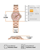  Shop Authentic Michael Kors Camille Three Hand Rose Gold Dial Rose Gold Steel Strap Watch For Women - MK7197 - Luxxuri