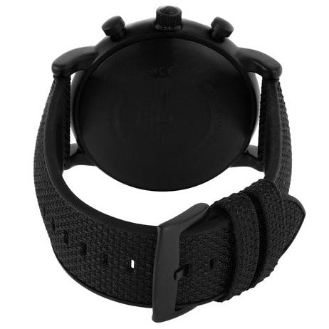  Shop Authentic Emporio Armani Luigi Analog Black Dial Black Leather Strap Watch For Men - AR11450 - Luxxuri