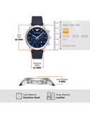  Shop Authentic Emporio Armani Luigi Chronograph Blue Dial Black Leather Strap Watch For Men - AR1736 - Luxxuri