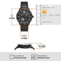  Shop Authentic Emporio Armani Meccanico Automatic Black Dial Black Steel Strap Watch For Men - AR60054 - Luxxuri