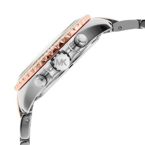  Shop Authentic Michael Kors Everest Chronograph White Dial Two Tone Steel Strap Watch For Women - MK7214 - Luxxuri