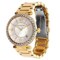  Shop Authentic Michael Kors Parker Mother of Pearl White Dial Gold Steel Strap Watch For Women - MK4693 - Luxxuri