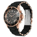  Shop Authentic Michael Kors Everest Chronograph Black Dial Black Silicone Strap Watch For Men - MK9055 - Luxxuri