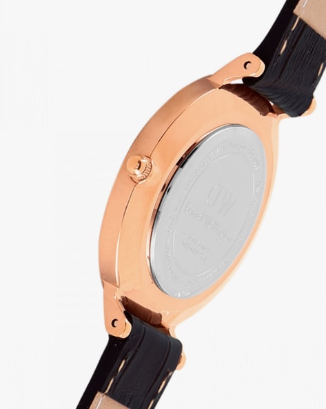  Shop Authentic Daniel Wellington Classic Petite York Black Dial Brown Leather Strap Watch For Women - DW00100170 - Luxxuri