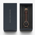  Shop Authentic Daniel Wellington Classic Petite Bristol Black Dial Brown Leather Strap Watch For Women - DW00100221 - Luxxuri
