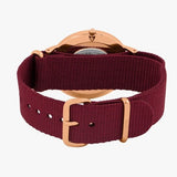  Shop Authentic Daniel Wellington Classic Roselyn Black Dial Maroon Nylon Strap Watch For Women - DW00100269 - Luxxuri
