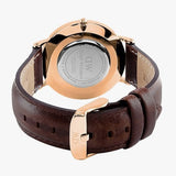  Shop Authentic Daniel Wellington Bristol Black Dial Brown Leather Strap Watch For Men - DW00100125 - Luxxuri