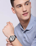  Shop Authentic Guess Legacy White Dial Black Rubber Strap Watch For Men - W1049G3 - Luxxuri