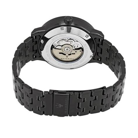  Shop Authentic Maserati Granturismo Sport GT Skeleton Black Dial Black Steel Strap Watch For Men - R8823134003 - Luxxuri