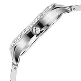  Shop Authentic Michael Kors Liliane Three Hand Mother of Pearl White Dial Silver Steel Strap Watch For Women - MK4556 - Luxxuri
