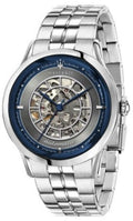  Shop Authentic Maserati Ricordo Automatic Skeleton Silver Dial Silver Steel Strap Watch For Men - R8823133005 - Luxxuri