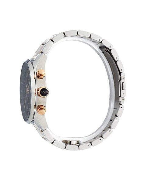  Shop Authentic Hugo Boss Grand Prix Black Dial Two Tone Steel Strap Watch for Men - 1513473 - Luxxuri