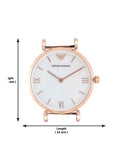  Shop Authentic Emporio Armani Gianni Mother of Pearl Dial Two Tone Steel Strap Watch For Women - AR1764 - Luxxuri
