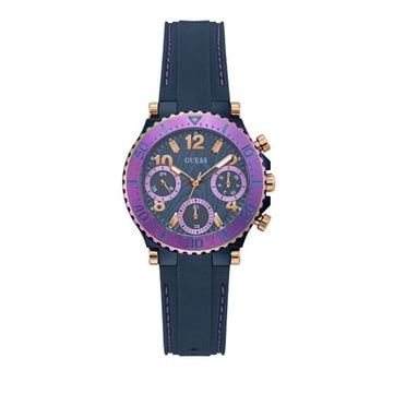  Shop Authentic Guess Cosmic Multifunction Blue Dial Blue Silicone Strap Watch For Women - GW0466L2 - Luxxuri