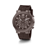 Shop Authentic Guess Edge Chronograph Brown Dial Brown Leather Strap Watch For Men - GW0492G2 - Luxxuri