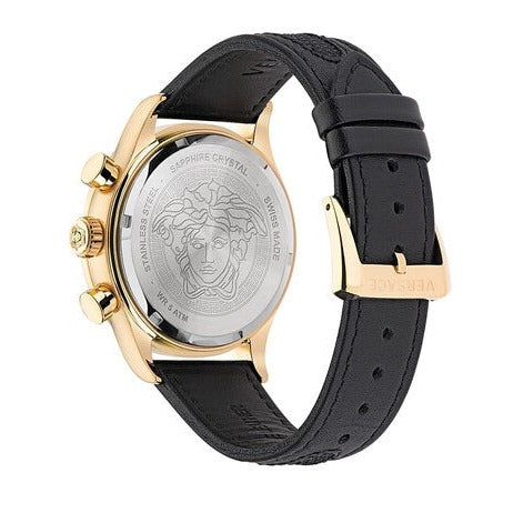  Shop Authentic Versace V-Ray Blue Chronograph Blue Dial Blue Leather Strap Watch for Men - VDB030014 - Luxxuri