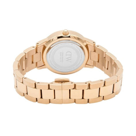  Shop Authentic Daniel Wellington Iconic Link Grey Dial Rose Gold Steel Strap Watch For Women - DW00100332 - Luxxuri