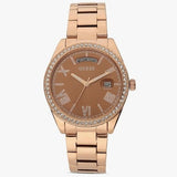  Shop Authentic Guess Luna Diamonds Rose Gold Dial Rose Gold Steel Strap Watch for Women - GW0307L3 - Luxxuri