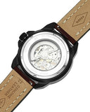  Shop Authentic Fossil Bronson Automatic Skeleton Black Dial Brown Leather Strap Watch for Men - ME3219 - Luxxuri