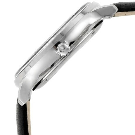  Shop Authentic Emporio Armani Gianni Quartz Black Dial Black Leather Strap Watch For Men - AR0382 - Luxxuri