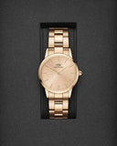  Shop Authentic Daniel Wellington Iconic Link Unitone Rose Gold Dial Rose Gold Steel Strap Watch For Women - DW00100401 - Luxxuri