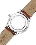  Shop Authentic Fossil Neutra Minimalist Moonphase Blue Dial Brown Leather Strap Watch for Men - FS5903 - Luxxuri