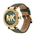  Shop Authentic Michael Kors Parker Green Dial Green Leather Strap Watch For Women - MK4724 - Luxxuri