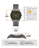  Shop Authentic Michael Kors Lennox Chronograph Black Dial Grey Steel Strap Watch For Men - MK9118 - Luxxuri