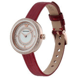  Shop Authentic Emporio Armani Two-Hand Analog White Dial Red Leather Strap Watch For Women - AR11532 - Luxxuri