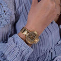  Shop Authentic Guess Lily Quartz Gold Dial Gold Steel Strap Watch For Women - GW0528L2 - Luxxuri