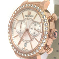  Shop Authentic Swarovski Citra Sphere Chrono White Dial White Leather Strap Watch for Women - 5080602 - Luxxuri