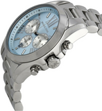  Shop Authentic Michael Kors Bradshaw Chronograph Blue Dial Silver Steel Strap Watch For Women - MK6098 - Luxxuri