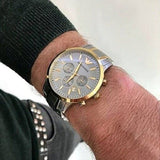  Shop Authentic Emporio Armani Renato Chronograph Quartz Silver Dial Two Tone Steel Strap Watch For Men - AR11076 - Luxxuri