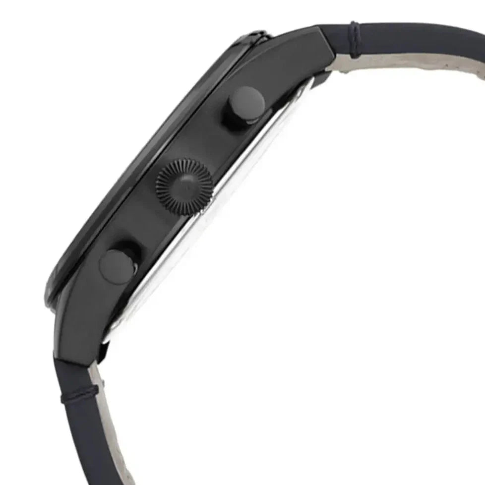  Shop Authentic Hugo Boss Pioneer Quartz Blue Dial Blue Leather Strap Watch For Men - 1513711 - Luxxuri